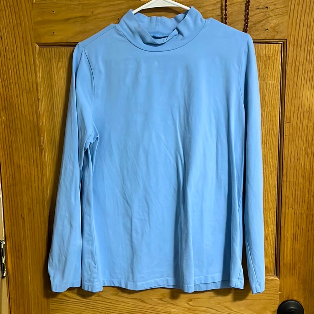 Blue Turtleneck
